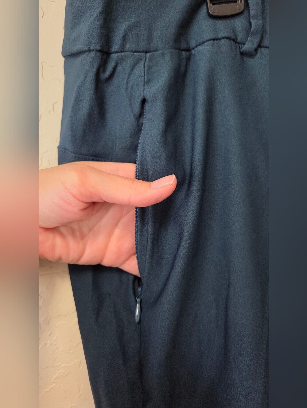 Lane Bryant 4-Season Slim Ankle Pants Teal Blue Zipper Pockets Plus Size 22 - Picture 5 of 10